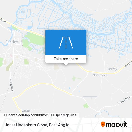 Janet Hadenham Close map