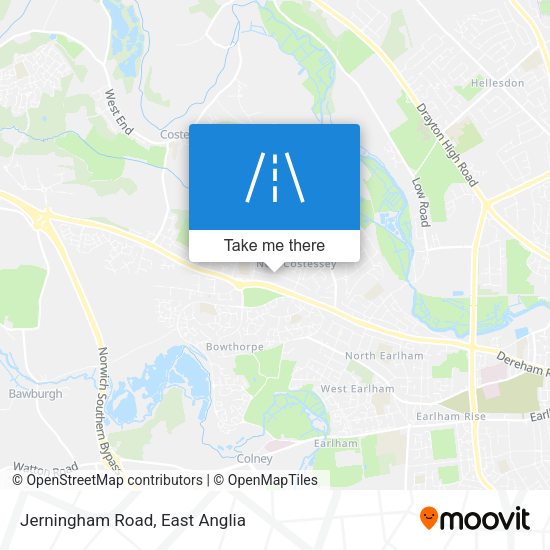 Jerningham Road map