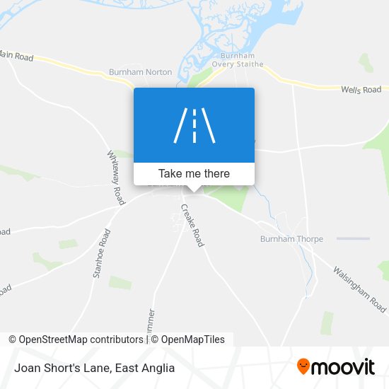 Joan Short's Lane map