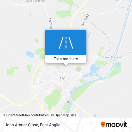 John Amner Close map