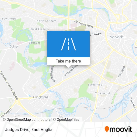 Judges Drive map