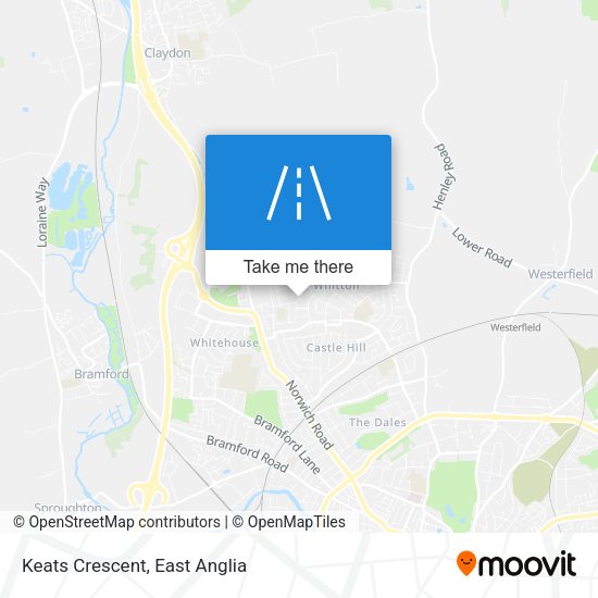 Keats Crescent map