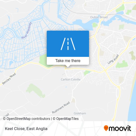Keel Close map