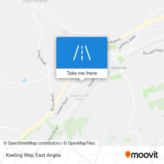 Keeling Way map