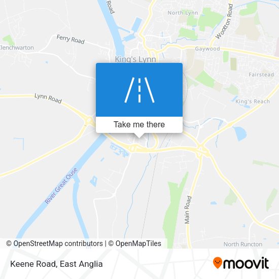 Keene Road map