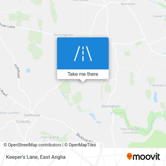 Keeper's Lane map