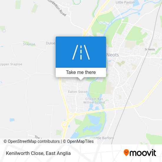 Kenilworth Close map