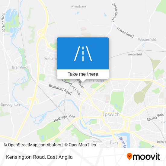 Kensington Road map