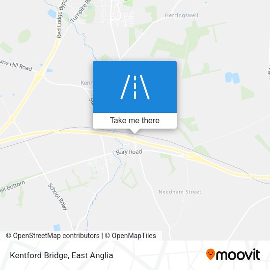Kentford Bridge map
