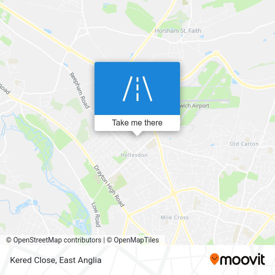 Kered Close map