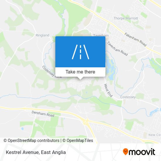 Kestrel Avenue map