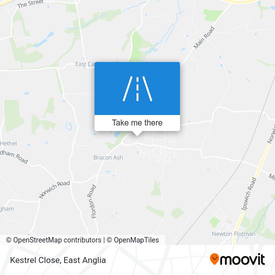 Kestrel Close map