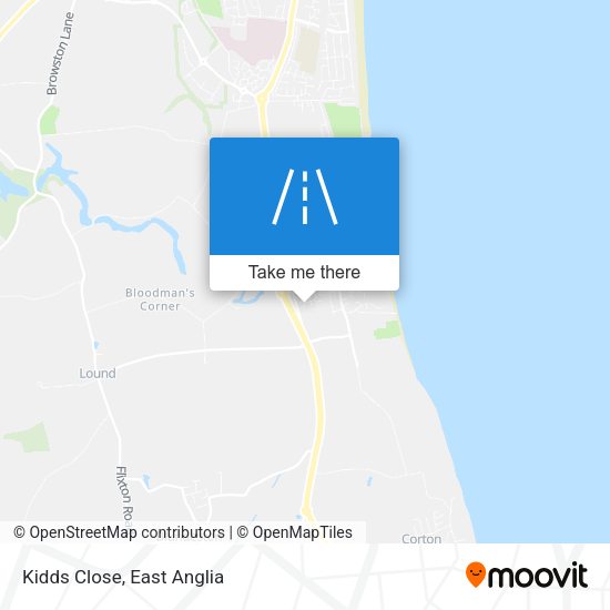Kidds Close map