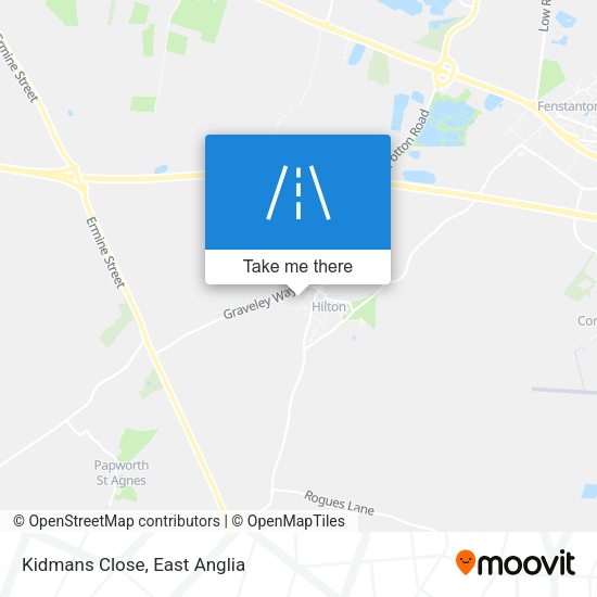 Kidmans Close map