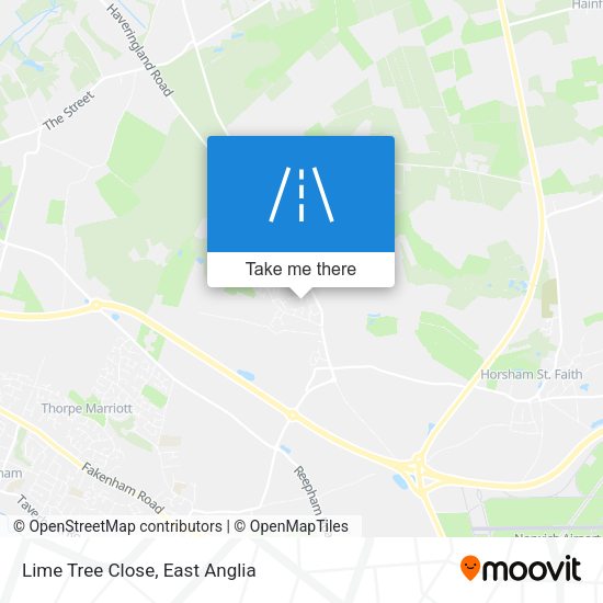 Lime Tree Close map