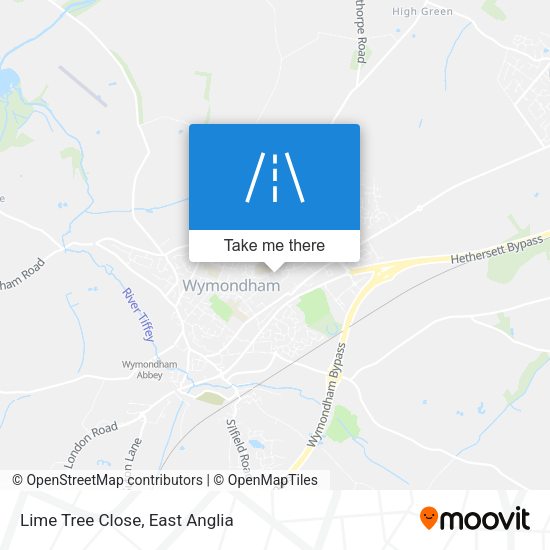 Lime Tree Close map