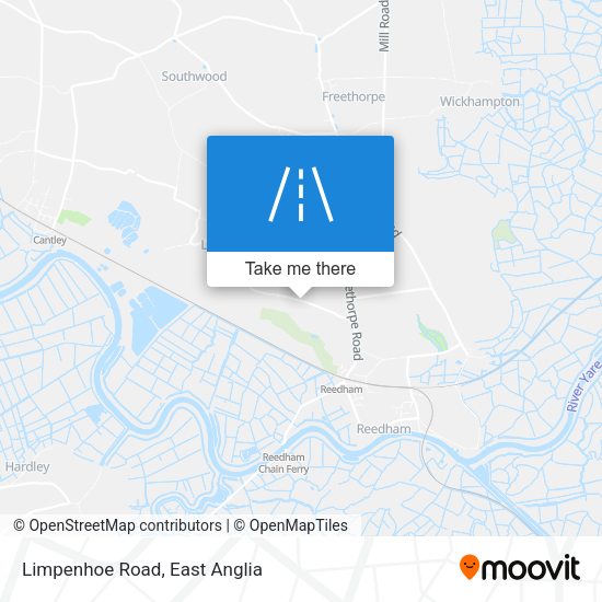 Limpenhoe Road map