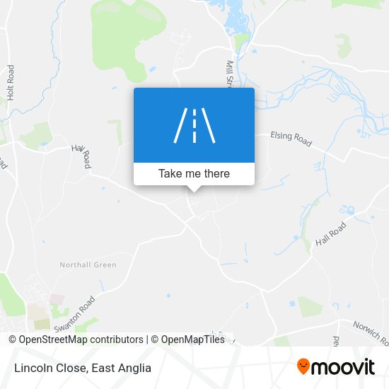 Lincoln Close map