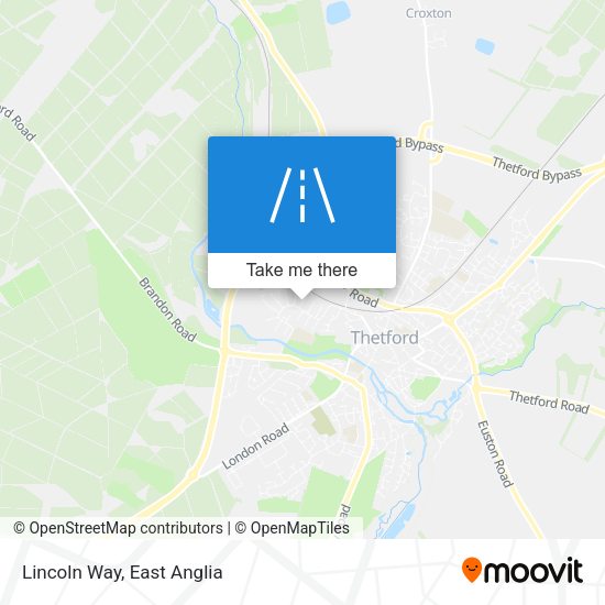 Lincoln Way map