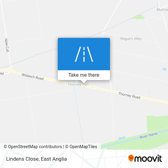 Lindens Close map