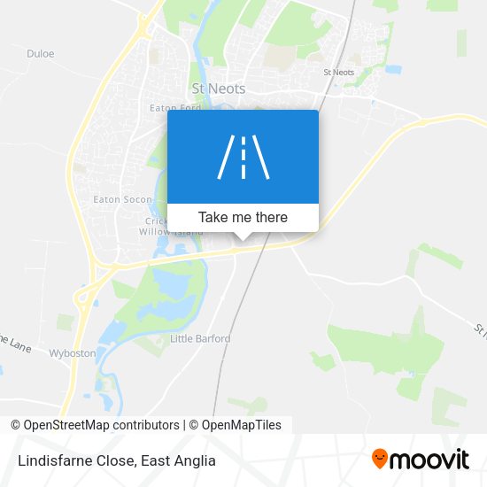 Lindisfarne Close map