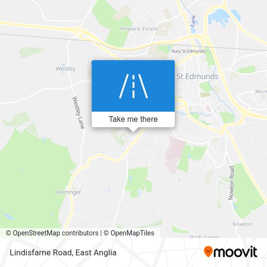 Lindisfarne Road map