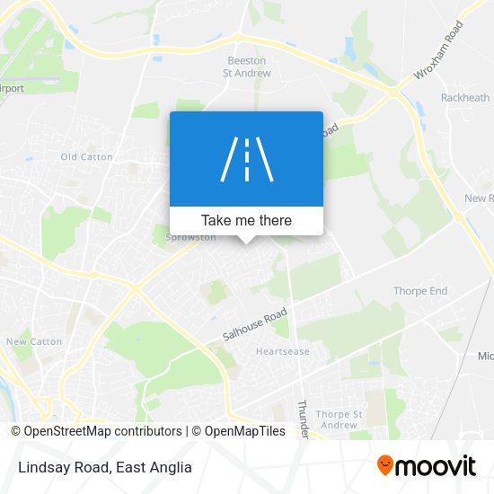 Lindsay Road map
