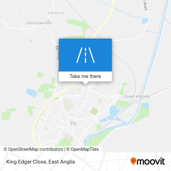 King Edgar Close map