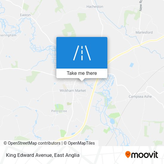 King Edward Avenue map
