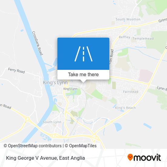 King George V Avenue map