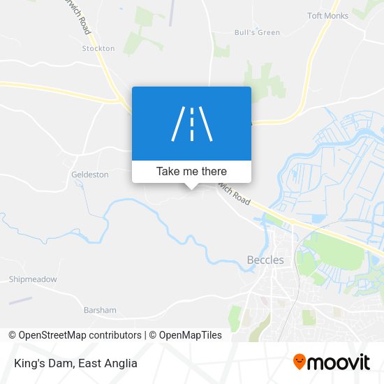 King's Dam map