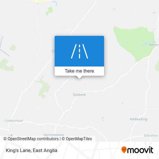 King's Lane map
