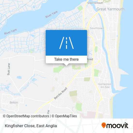 Kingfisher Close map