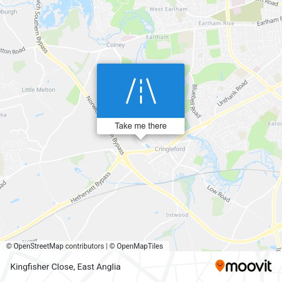 Kingfisher Close map