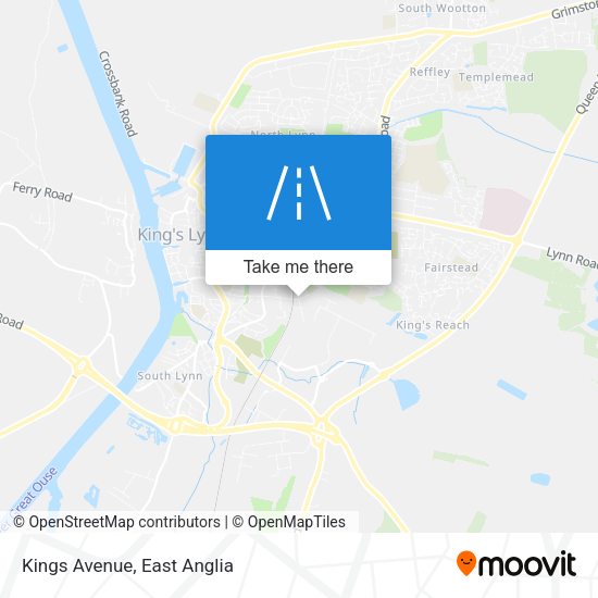 Kings Avenue map