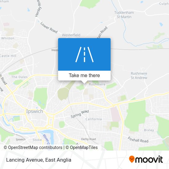 Lancing Avenue map