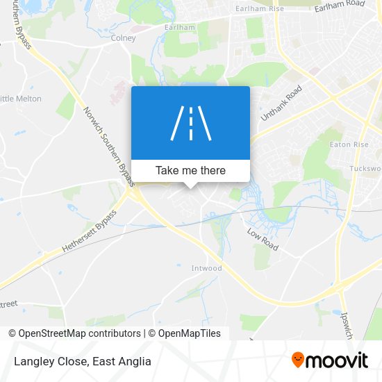 Langley Close map