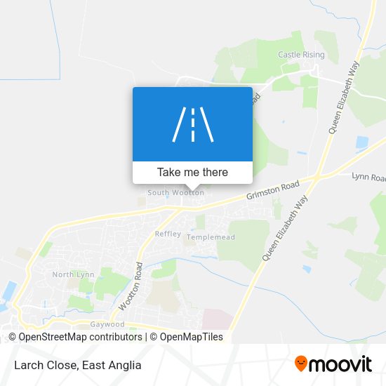 Larch Close map
