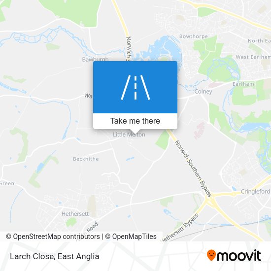 Larch Close map