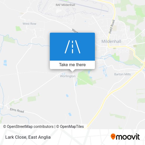 Lark Close map