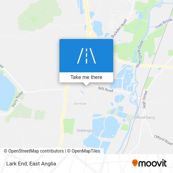 Lark End map