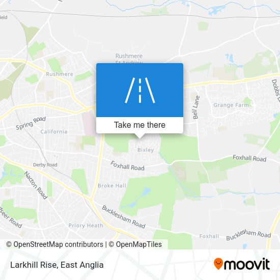 Larkhill Rise map