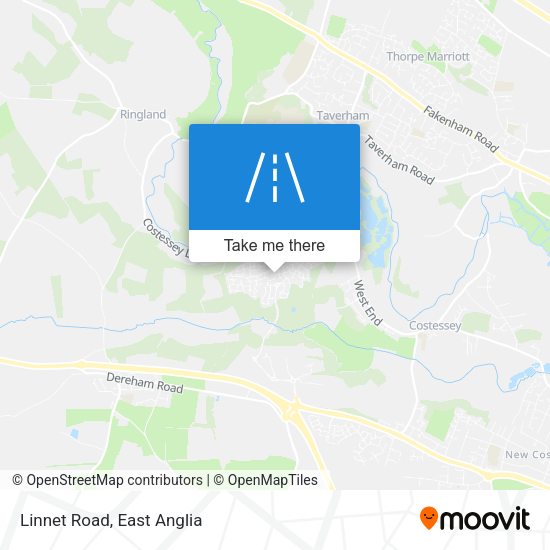Linnet Road map