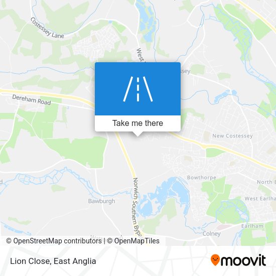 Lion Close map