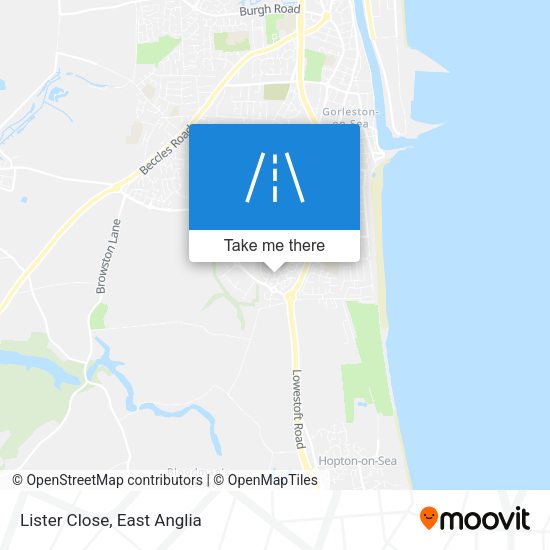 Lister Close map