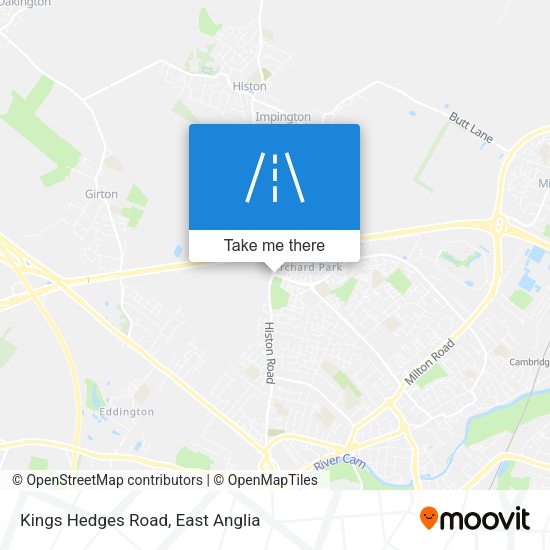 Kings Hedges Road map