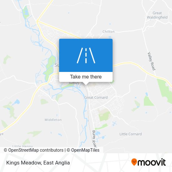 Kings Meadow map
