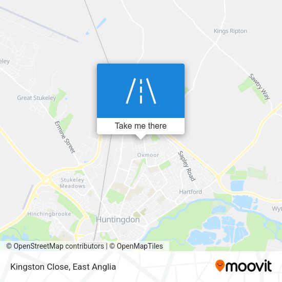 Kingston Close map