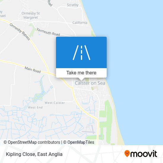 Kipling Close map