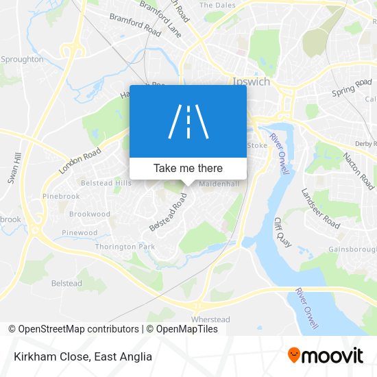 Kirkham Close map